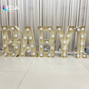 Letras LED Personalizadas Modernas con Color y Tamaño a Medida para Bodas, Cumpleaños y Fiestas Infantiles - Decoración Interior/Exterior - Product Image 3