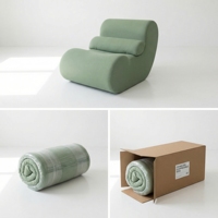 Sofa Bean Bag Reclining Tufted Lazy Bean Bag Caterpillar Memory Foam yang Ergonomis, Menyangga Tubuh, Ramah Hewan Peliharaan, Terbuat dari Kain, Dikemas Gulung dan Vakum Terkompresi