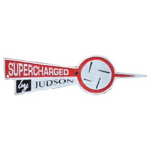 Supercharged <b>by</b> Judson Cast Iron General Sign Handmade Customizable Designs Latest Wall Sign Easy Mount - Product Image 1
