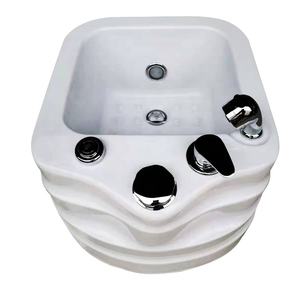 حوض الأكريليك للباديكير, حوض الأكريليك للباديكير مصنوع من الألياف الزجاجية لحوض الاستحمام ، مزود بضوء نفاث وملون للعناية بالقدمين - Product Image 5