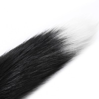 Nouveaux plaisirs, bouchon anal de haute qualité en acier inoxydable et cheveux artificiels avec des attaches en queue de renard pour le cosplay en couple