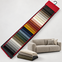Tissu d'ameublement tissé personnalisable, écologique, 440 GSM, 100% polyester, tissu bouclé pour canapé