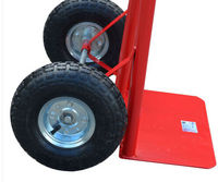 Chariot à main en acier robuste de 200 kg avec roues de 10 pouces. Chariot de courses et de stockage à deux roues pneumatiques, personnalisable par le fabricant d'équipement d'origine