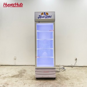 Réfrigérateur commercial à température unique pour boissons, vitrine réfrigérée à porte vitrée simple pour jus, sodas et lait - Product Image 2