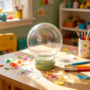 80mm Empty Resin <strong>Snow</strong> Globe Dome <strong>Ball</strong> with Rubber Plug DIY Love Gift Eco-Friendly Hand-painted Home Decor Display Accessories - Product Image 1