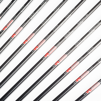 Plumes de dindon noires en carbone pur 30/32 pouces pour flèches de tir à l'arc Linkboy ID6.2mm Spine300-800 pour arc à poulies