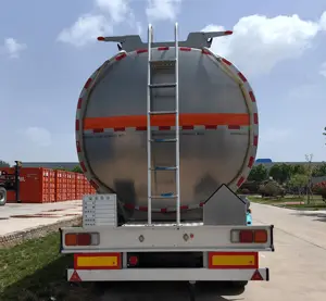 2024 heißer verkauf edelstahl-brennstoffbehälter semi-tankwagen-anhänger zum verkauf