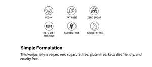 Gelée de konjac Saveur de pêche Zéro calorie 10 Pochettes Jello à boire Collations légères Sans sucre Keto Sans gluten Aliments sains Cadeaux - Product Image 4