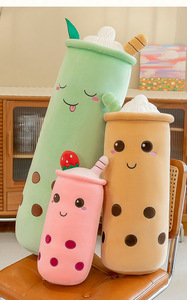 Peluche en forme de tasse de thé au lait aux fruits, grande et mignonne, de qualité douce, oreiller de sommeil pour bébé avec rembourrage en PP, type <span class=keywords><strong>bulle</strong></span> - Product Image 2