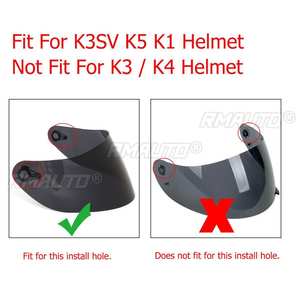Visière de casque de moto anti-rayures, pare-vent, visière de casque intégral pour AGV K1 K3SV K5, visière pour lunettes - Product Image 4