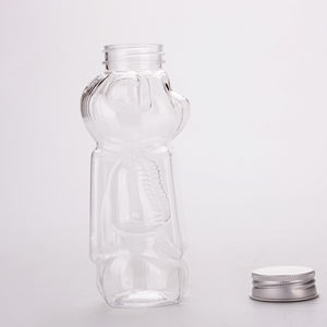 Bottiglie di salsa al cioccolato personalizzate con Design a bocca larga a forma di orso da 300ml con Design a forma di orso con tappo a scatto - Product Image 5