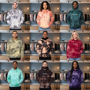 Sweat-shirts à capuche tie-dye respirants 100 % coton pour femmes, en gros |   Collection personnalisée KhumBro - Product Image 3