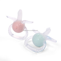 Hochet en forme d'animal tortue en silicone de qualité alimentaire sans BPA, jouet de dentition pour bébé