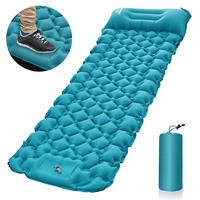 Tapis de Camping ultraléger Offre Spéciale avec oreiller pompe à pied intégrée coussins de couchage gonflables compacts pour Camping pique-nique
