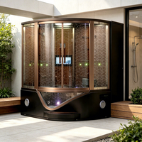 Cabine de douche vapeur de luxe, fabricant de Foshan, cabine de sauna vapeur moderne en acrylique pour hôtel et spa