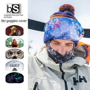 Housse de protection pour lunettes de ski professionnelles American BS, motif dessin animé ours/hibou/dinosaure - Product Image 1