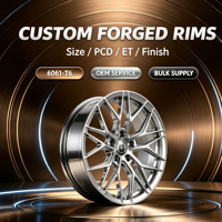Rines de Aleación de Aluminio Forjado de 16 17 18 19 20 21 22 Pulgadas en Cromo Plateado para Autos de Lujo Porsche, Mercedes, BMW, Audi