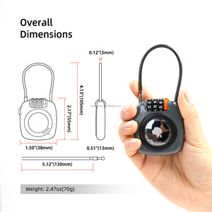 Étui de protection pour <span class=keywords><strong>AirTag</strong></span>, nouveau pour <span class=keywords><strong>Apple</strong></span> <span class=keywords><strong>AirTag</strong></span>, avec verrouillage par mot de passe, pour <span class=keywords><strong>valise</strong></span>, sac à dos - Product Image 2