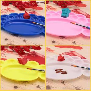 Palette de mélange en <span class=keywords><strong>plastique</strong></span> colorée et durable avec protection en film PE Little Feet pour peintures à l'aquarelle, acrylique et <span class=keywords><strong>gouache</strong></span> – Artisanat artistique - Product Image 2