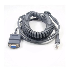 Cable Espiral Enrollado RJ45 a RS232 para Escáner de Códigos de Barras 3M, Compatible con Motorola Symbol LS2208 LS4208 LS1203 <span class=keywords><strong>DS9208</strong></span> - Product Image 1