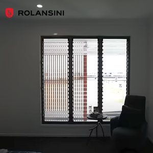Persianas Verticales de Aluminio con Malla de Vidrio Templado a Medida Rolansini para Baño - Product Image 1
