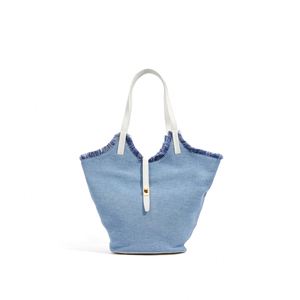 2025 New Niche Thiết Kế Vai Túi Công Suất Lớn Cổ Điển Túi Denim Fringe Đ<span class=keywords><strong>a</strong></span> Năng Tote - Product Image 1