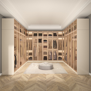 Persianas de cristal modernas personalizadas para dormitorio, <span class=keywords><strong>armario</strong></span> con diseño de <span class=keywords><strong>armario</strong></span>, con estantes - Product Image 3