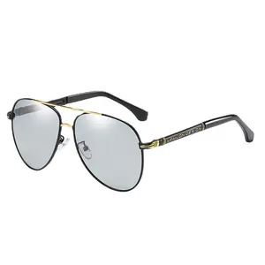 HY Nuevas gafas de sol que cambian de color para hombres usan gafas de visión mejoradas de conducción polarizadas de noche y día 8738
