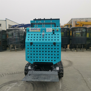 Mini Dumper Cingolato Idraulico con Ribaltamento Automatico, Approvato CE, Carriola Motorizzata Autocaricante, Buggy per Calcestruzzo - Product Image 4