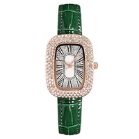 Montre pour femme à prix avantageux, très vendue, avec cadran étoilé, en alliage, avec diamants, bracelet en cuir