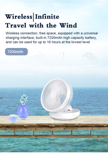 Trung Quốc Nhà Máy bán hàng trực tiếp quạt không dây di động ngoài trời USB sạc không dây có thể thu vào có thể gập lại Fan - Product Image 5