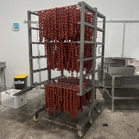 Four à fumage automatique industriel, machine à fumer la viande et les saucisses pour les usines de transformation alimentaire