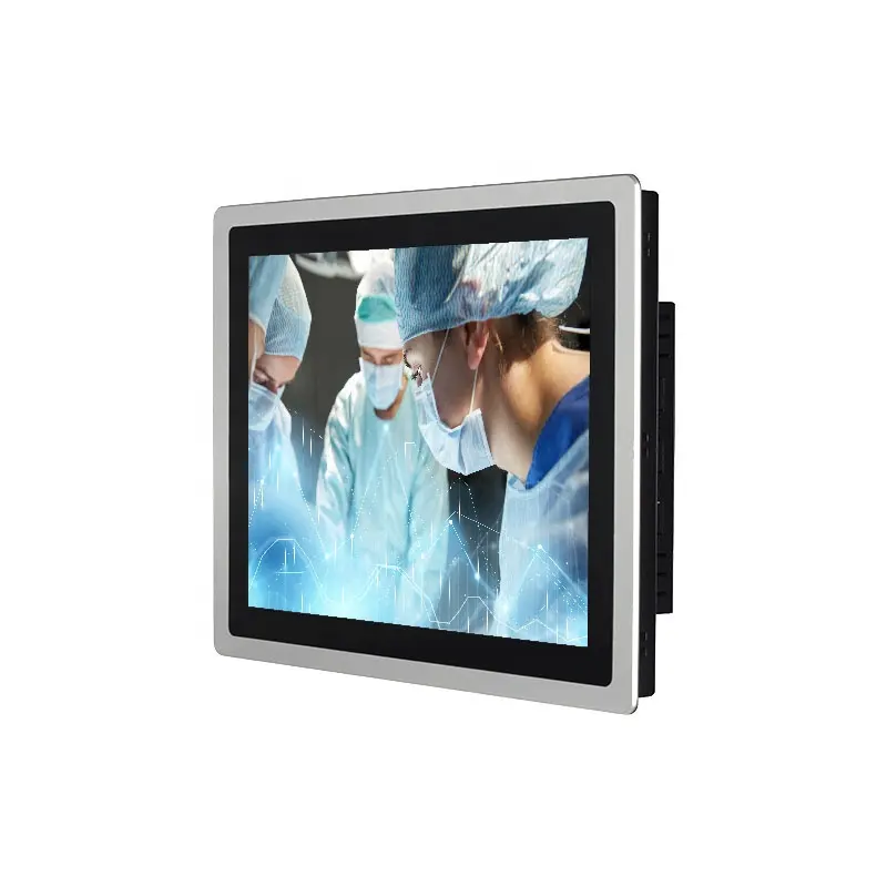 Monitor Industrial de 17 pulgadas para hospital, pantalla táctil integrada 4:3 para máquina médica