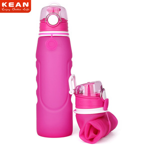 Bouteille d'eau pliable en silicone KEAN, dernier design, 1L - Product Image 1