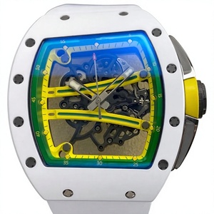 Reloj Mecánico Impermeable de Super Calidad de Umi Maker, 43 mm, Movimiento RMUL2, RM061, Esqueleto de Cerámica Blanca, Reloj RM - Product Image 1