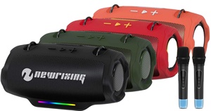 Altavoz Inalámbrico Portátil con Bluetooth NR-8833, <span class=keywords><strong>Karaoke</strong></span> para Cine en Casa y Uso con Computadora, Buenos Bajos con Micrófono - Product Image 2