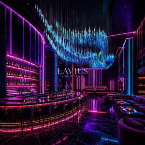 Lampadario in Vetro Soffiato a <span class=keywords><strong>Mano</strong></span> su Larga Scala per Progetti di Illuminazione di Hotel, Grandi Atriami, Ville, Centri Commerciali e Lounge - Product Image 6