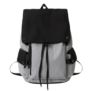 Sac d'école de voyage de grande capacité Sac à dos de collège pour fille et garçon Sac d'école à couleurs contrastées pour étudiant - Product Image 1