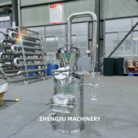 Machine de distillation Distillation d'huile Distillateur d'huiles aromatiques essentielles pour parfums Caisse en bois Nouveau produit 2020 fourni 100/