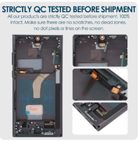 Ensamblaje de Pantalla Táctil OLED Lcd con Marco para Samsung Galaxy S22 Ultra SM-S908B/DS S908N S908U