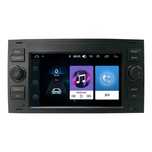 Đài phát thanh xe 2 Din 7 "Android 11 xe đa phương tiện cho Ford Mondeo Focus bạc đài phát thanh tự động xe hệ thống âm thanh DVD player Android