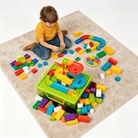 Ensemble de construction de maison de poupée DIY pour enfants, 58 pièces, jouet éducatif en plastique ABS de haute qualité, aire de jeux familiale, pour les enfants de 2 à 6 ans, unisexe