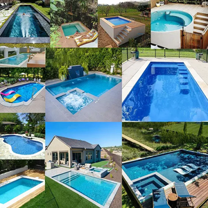 Lujo 10ft Tamaño completo Nuevo diseño Piscinas 10m Frp Acrílico Al Aire Libre Instalación rápida Piscina y spa - Product Image 4