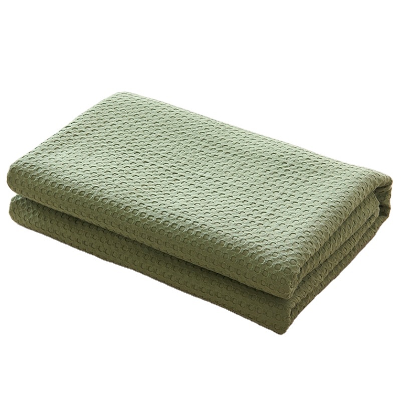 Cotton Thermal Twin Blanket Breathable Waffle