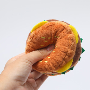 Mainan melatih gigi untuk hewan peliharaan membersihkan gigi mainan anjing mainan <span class=keywords><strong>Burger</strong></span> mewah vokal latihan membosankan dan tinggi - Product Image 2