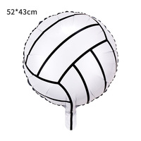 Ballon gonflable rond de 18 pouces en forme de ballon de football pour enfants ballon de football en aluminium ballon de basket-ball de volley-ball