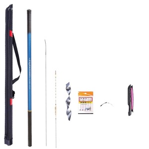 Canne à pêche en fibre de verre Zhanshui Li 3.6M 7.2M pour carpe crucian, canne de ruisseau à section courte avec étui et accessoires - Product Image 5
