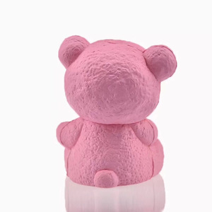 Slow-rebound Pink <b>Bear</b> With <b>Cute</b> Bow, New Squishy Toy - Product Image 3