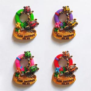 Cadeau souvenir personnalisé aimants <span class=keywords><strong>pour</strong></span> réfrigérateur artisanat en résine personnalisé peinture à la main 3D <span class=keywords><strong>diable</strong></span> poisson tortue aimants <span class=keywords><strong>pour</strong></span> réfrigérateur - Product Image 6