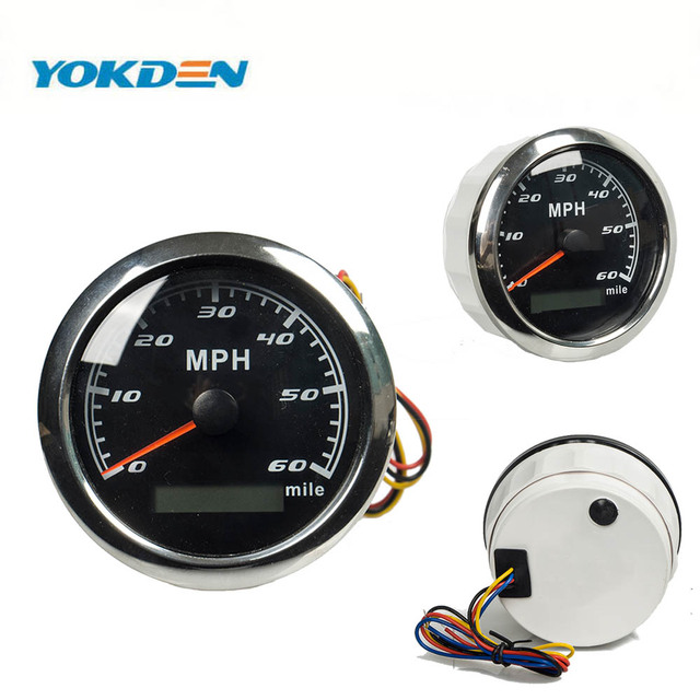 3-1/3" 85 mm 0~60 Mph Speedometer Mile Per Hour Needle Speed Gauge Mechanical Meter